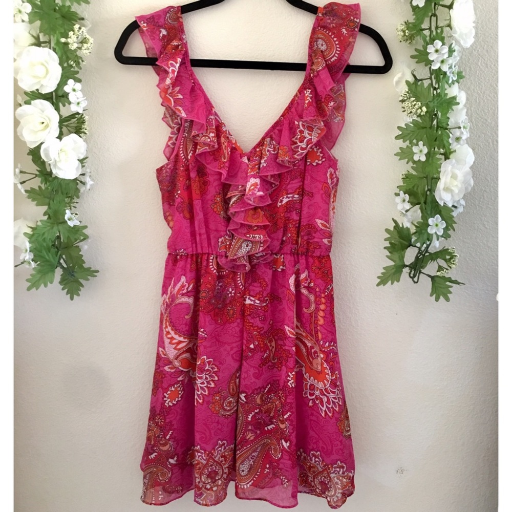 F21 Floral Ruffle Dress